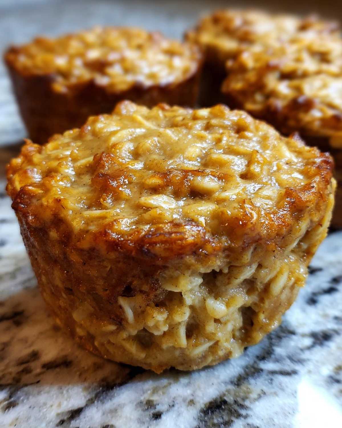 Peanut Butter Banana Baked Oatmeal Cups - detail 4