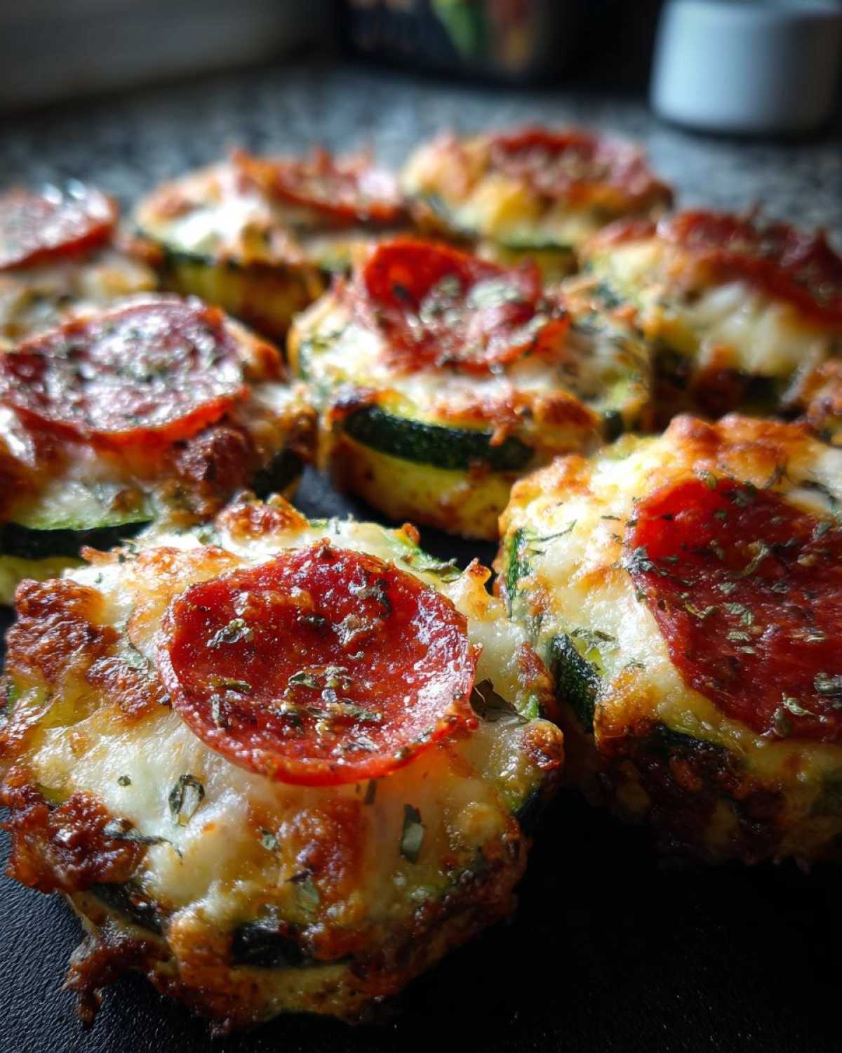 Pepperoni Zucchini Pizza Bites - detail 1
