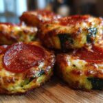 Pepperoni Zucchini Pizza Bites