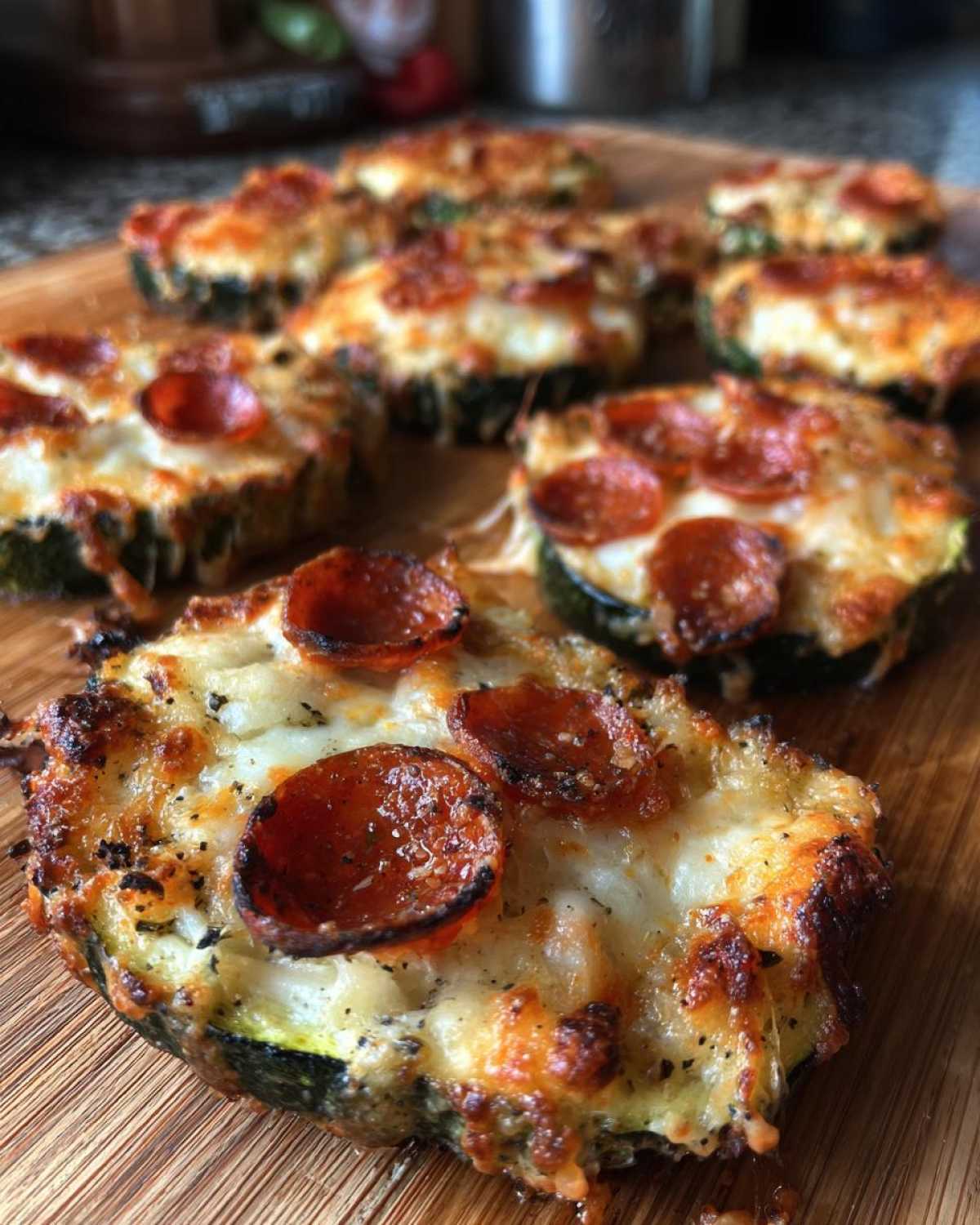 Pepperoni Zucchini Pizza Bites - detail 2