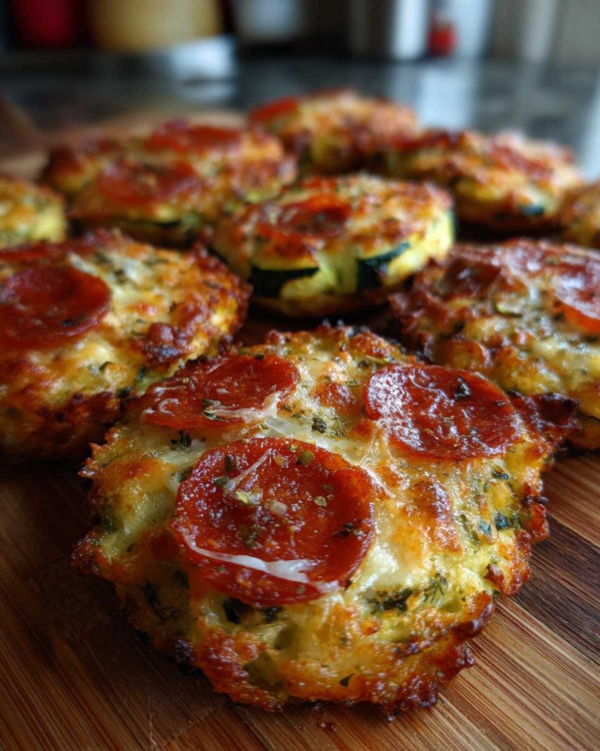 Pepperoni Zucchini Pizza Bites - detail 4