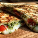 Pesto Caprese Quesadillas