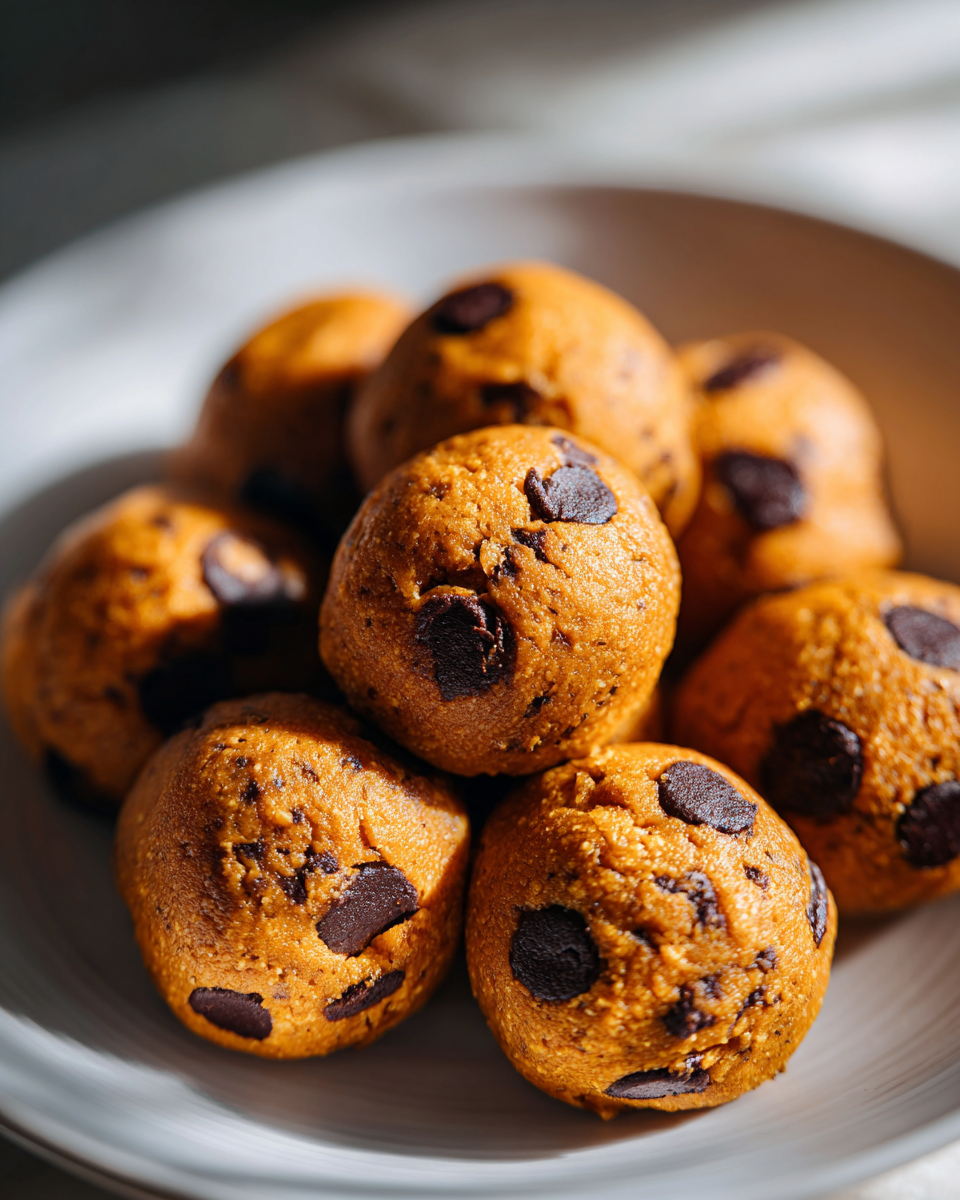 Pumpkin Chocolate Chip Cookie Dough Bites - detail 2