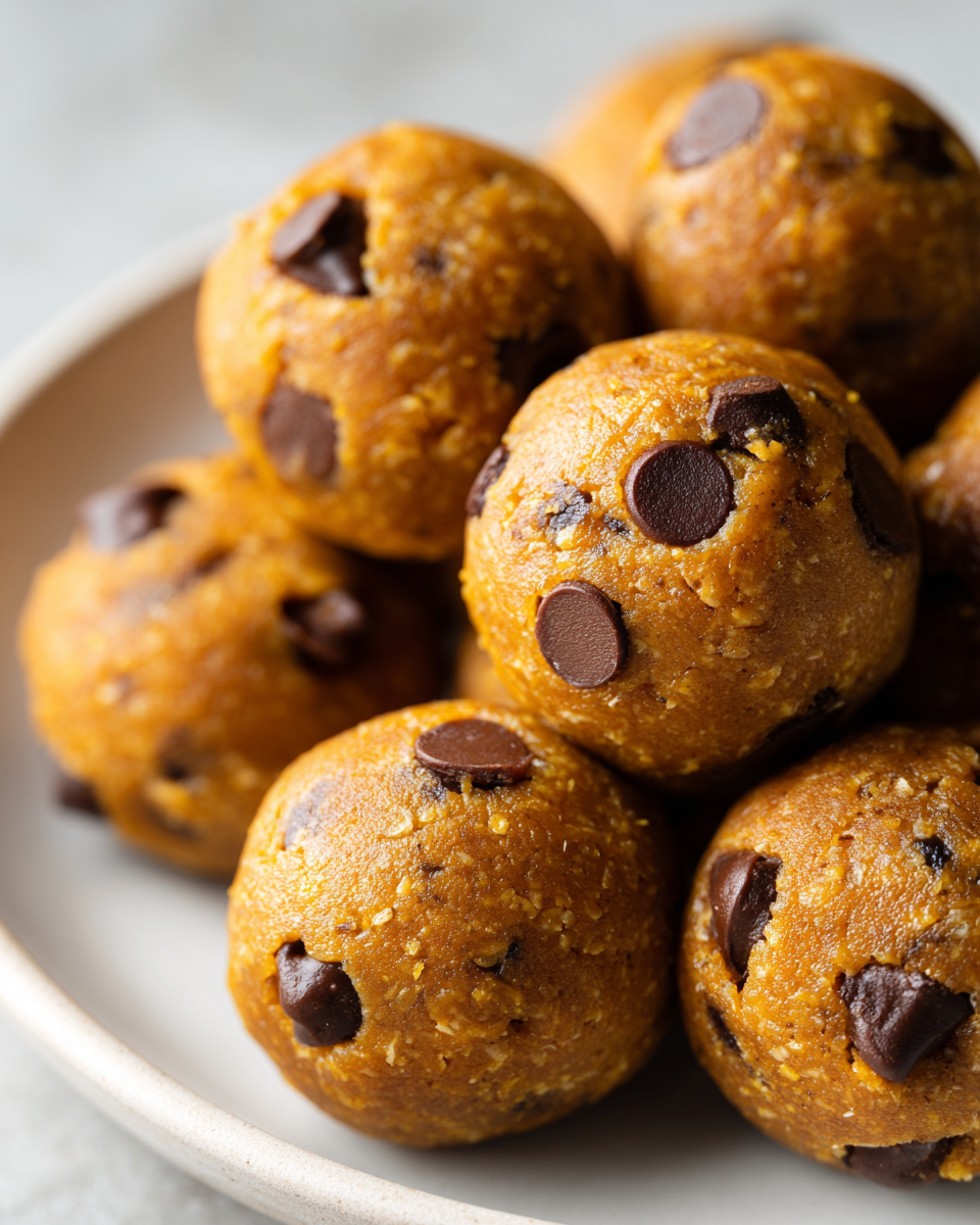 Pumpkin Chocolate Chip Cookie Dough Bites - detail 3