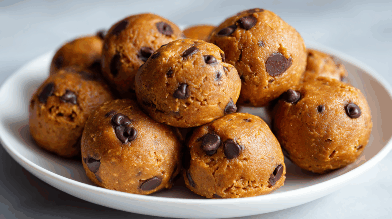 Pumpkin Chocolate Chip Cookie Dough Bites