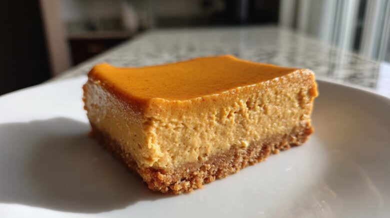 Pumpkin Spice Latte Cheesecake Bars