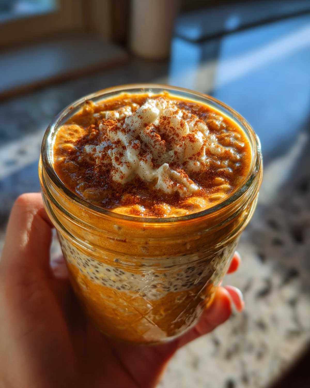 Pumpkin Spice Latte Overnight Oats - detail 1