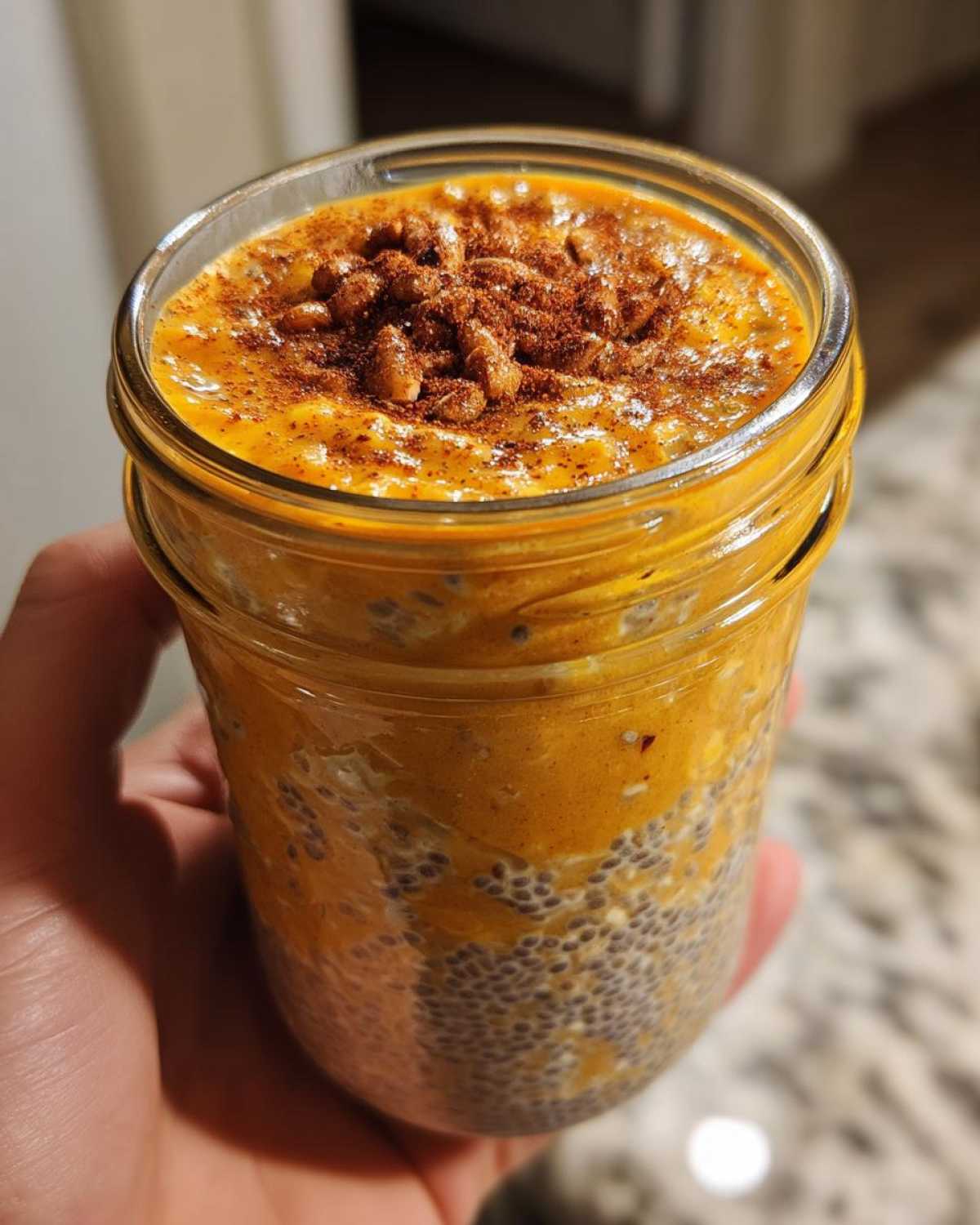 Pumpkin Spice Latte Overnight Oats - detail 2