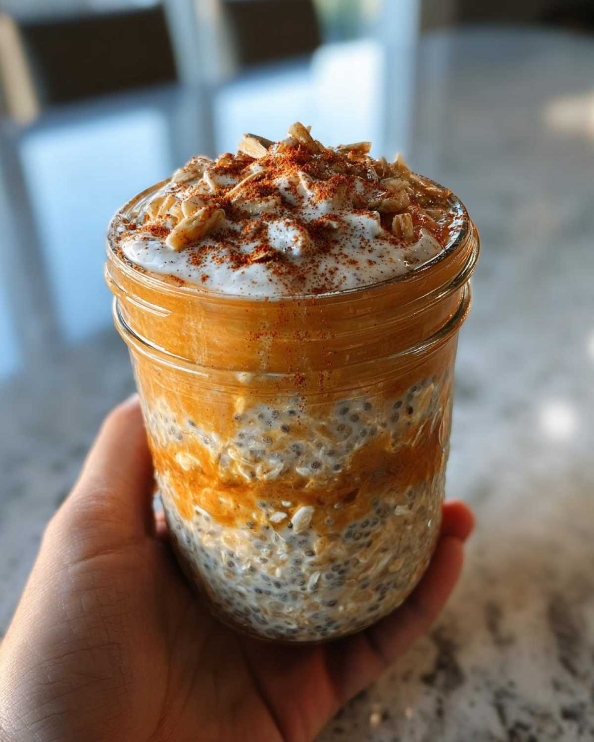 Pumpkin Spice Latte Overnight Oats - detail 3