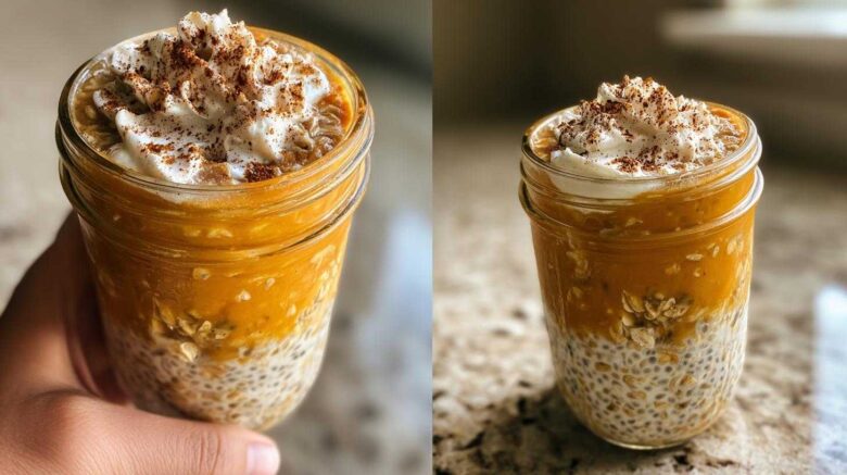 Pumpkin Spice Latte Overnight Oats
