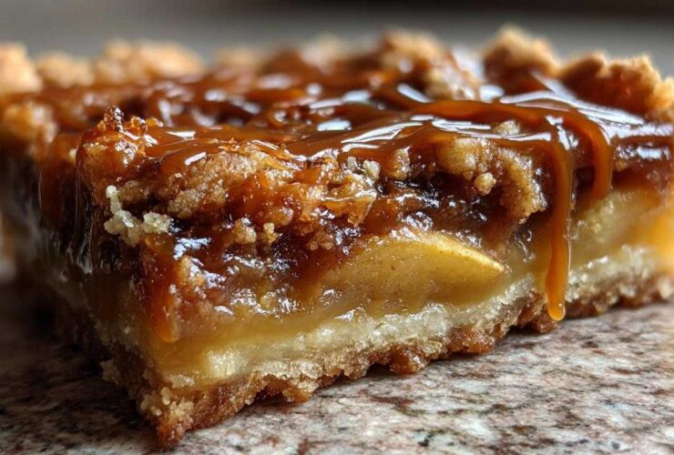 Salted Caramel Apple Pie Bars