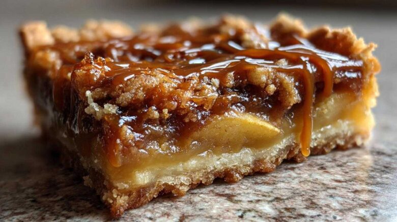 Salted Caramel Apple Pie Bars