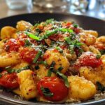 Skillet Gnocchi with Burst Cherry Tomatoes