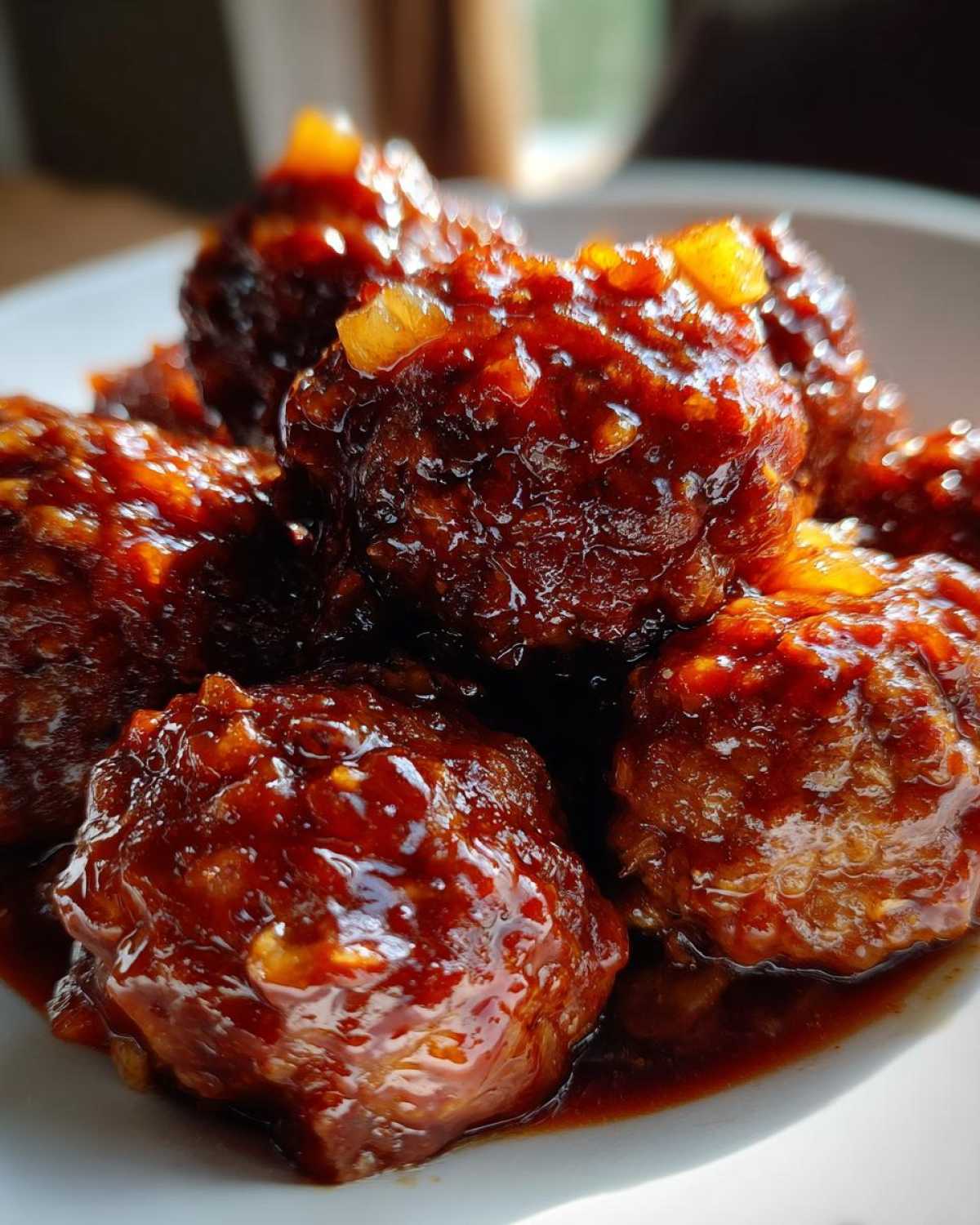 Slow Cooker Pineapple Teriyaki Meatballs - detail 1