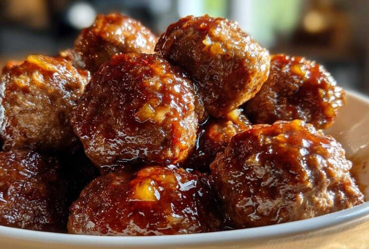 Slow Cooker Pineapple Teriyaki Meatballs