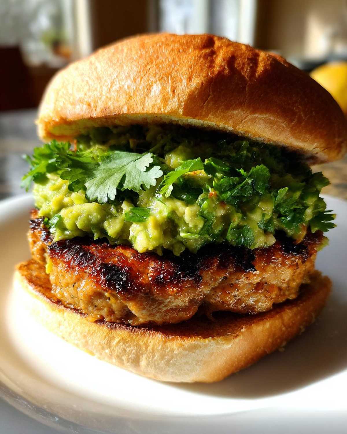 Smoky Chipotle Guacamole Turkey Burgers - detail 1