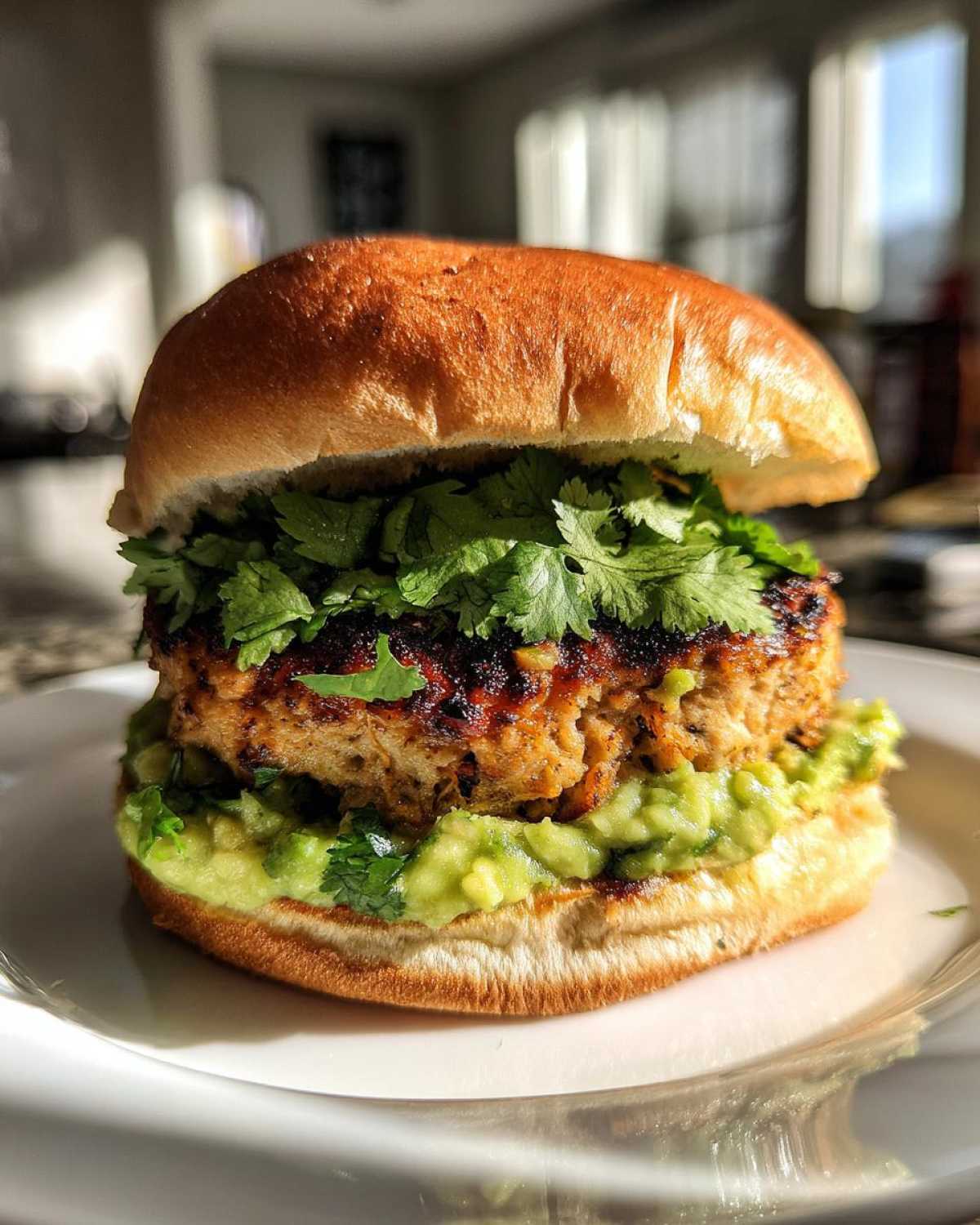 Smoky Chipotle Guacamole Turkey Burgers - detail 2