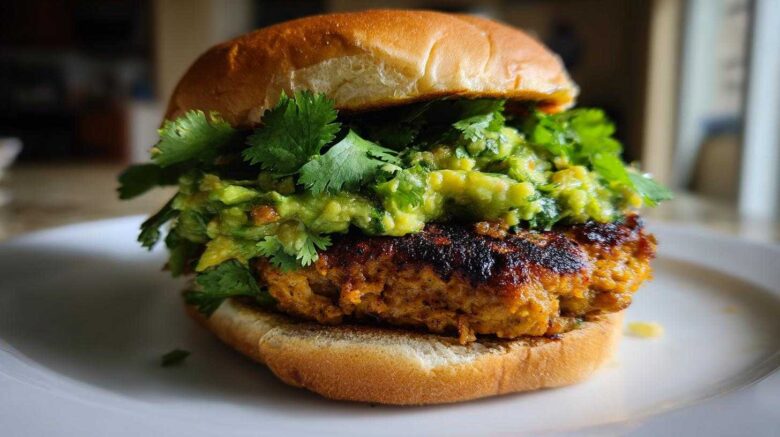Smoky Chipotle Guacamole Turkey Burgers