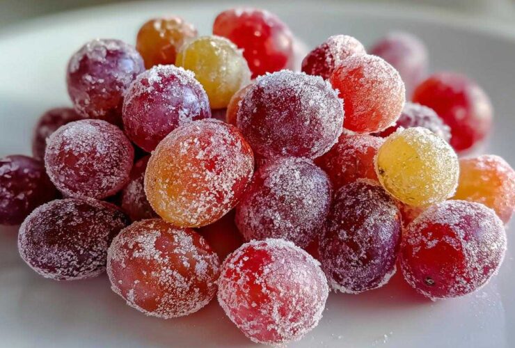 Sour Patch Frozen Grapes