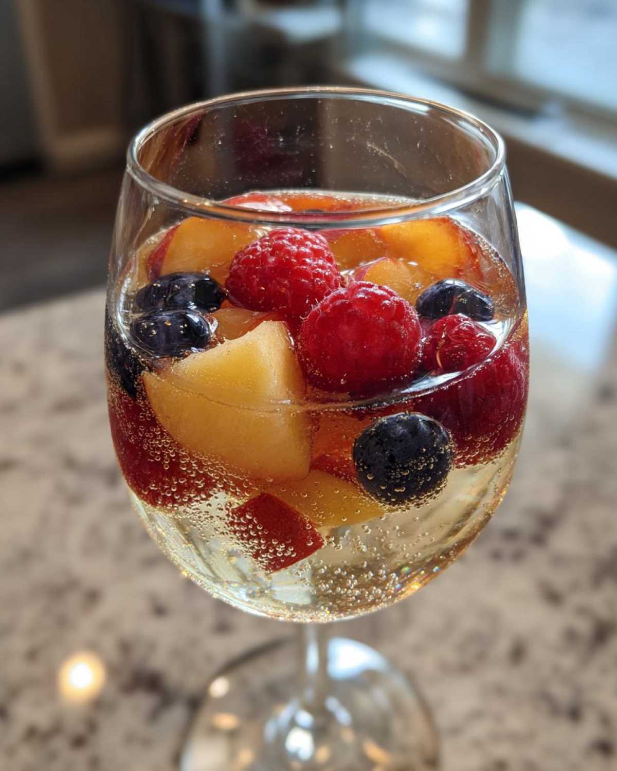Sparkling Peach Sangria - detail 4