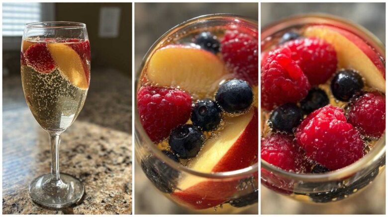 Sparkling Peach Sangria