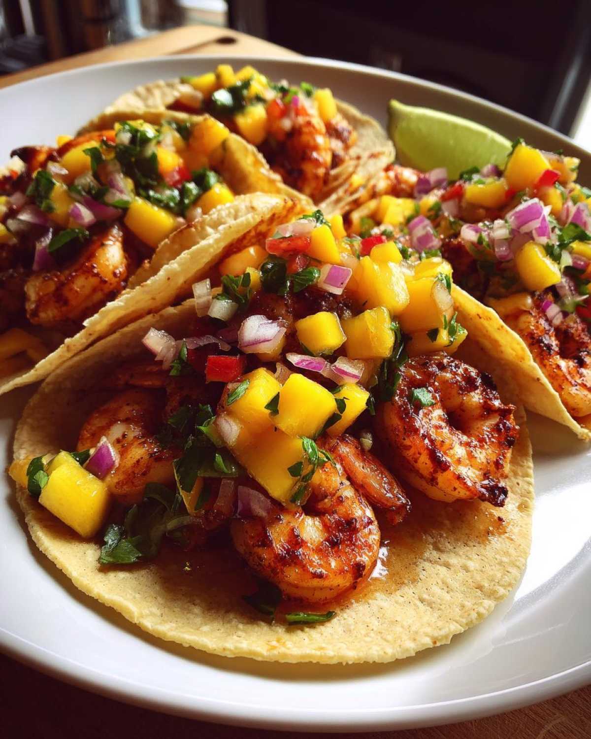 Spicy Shrimp Tacos with Mango Salsa - detail 3