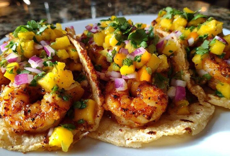 Spicy Shrimp Tacos with Mango Salsa