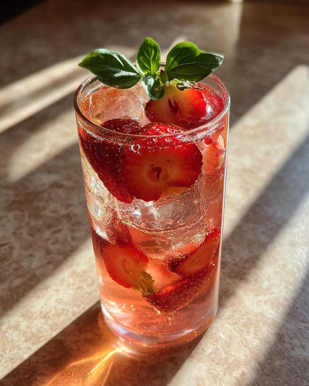 Strawberry Basil Lemonade - detail 2