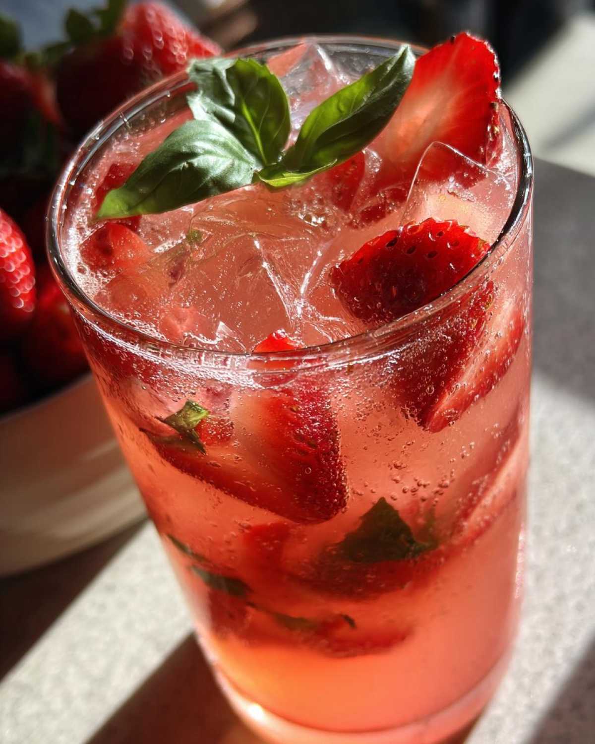 Strawberry Basil Lemonade - detail 4