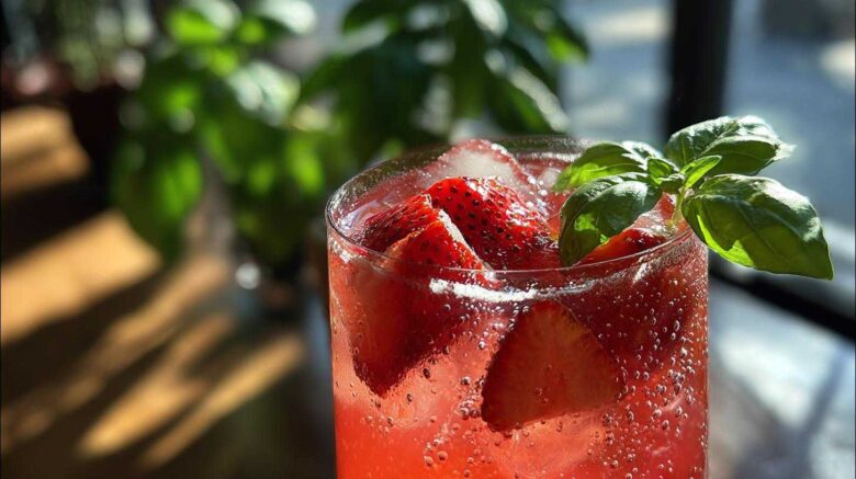 Strawberry Basil Lemonade