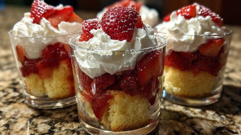 Strawberry Shortcake Trifle Cups