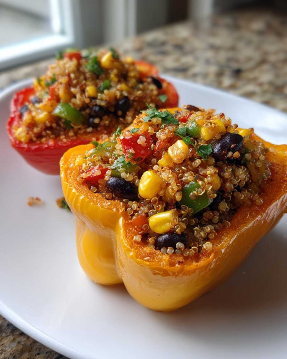 Stuffed Bell Peppers with Quinoa and Corn - detail 1