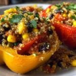 Stuffed Bell Peppers with Quinoa and Corn