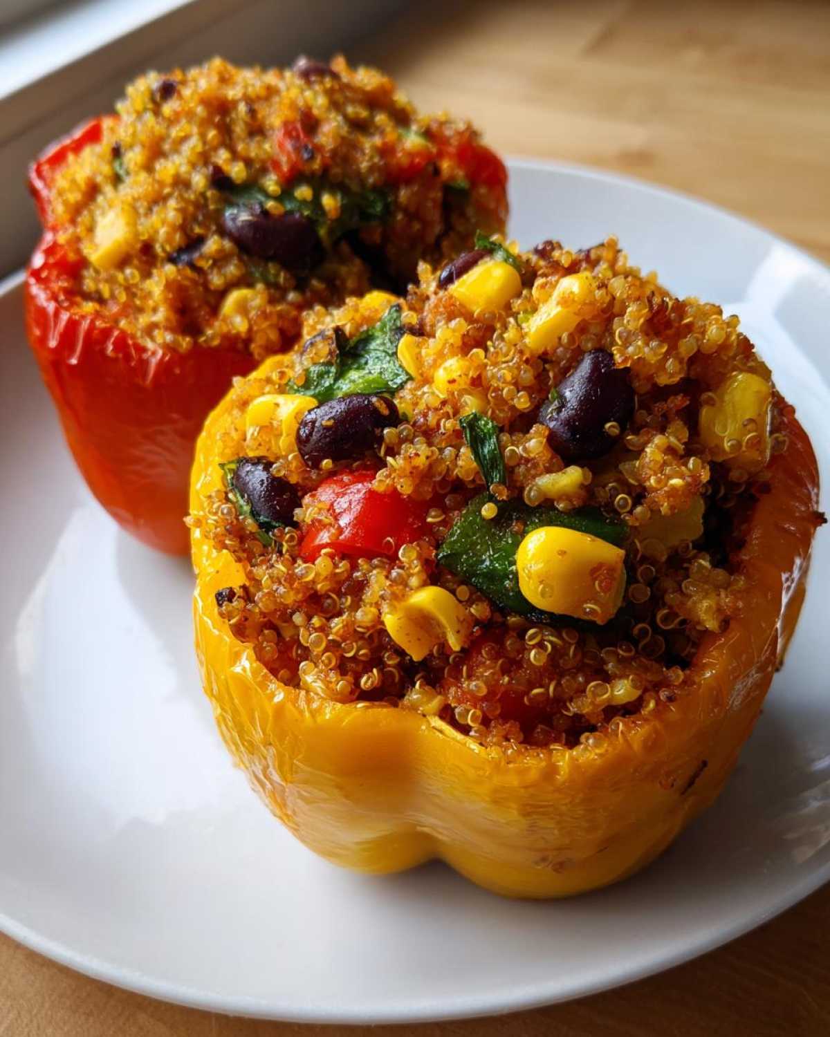 Stuffed Bell Peppers with Quinoa and Corn - detail 2