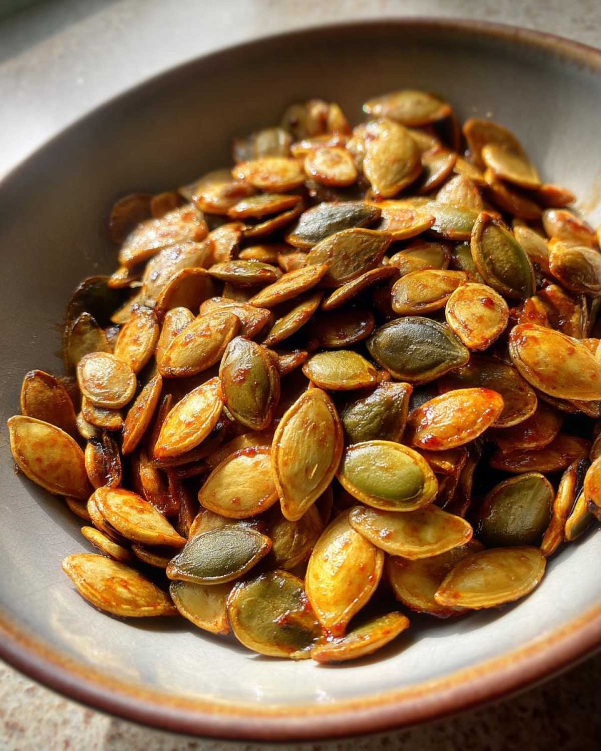 Sweet & Spicy Roasted Pumpkin Seeds - detail 1