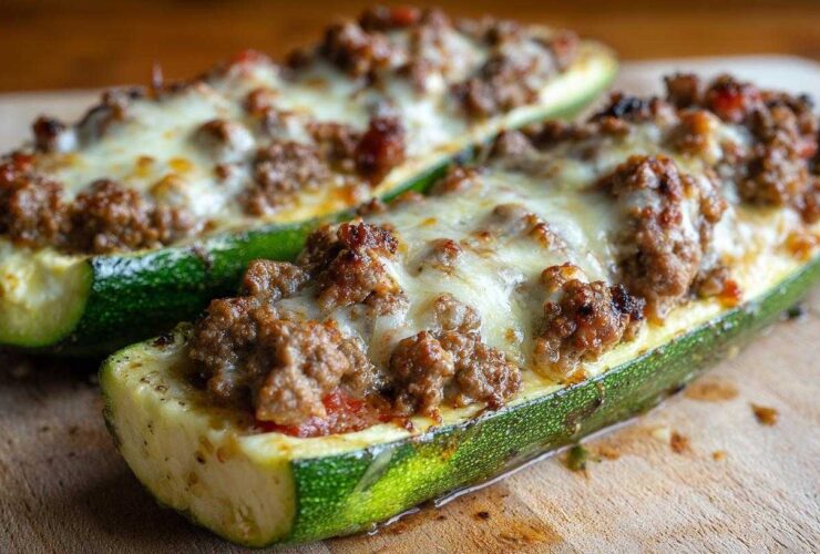 Taco-Stuffed Zucchini Boats