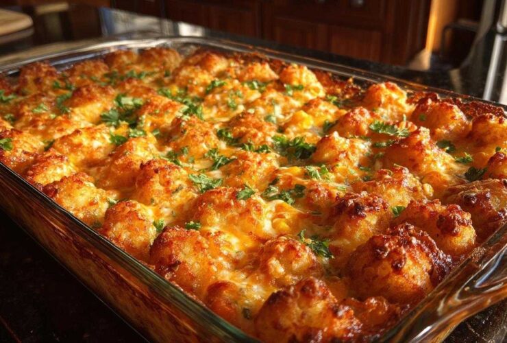 Veggie-Packed Tater Tot Casserole