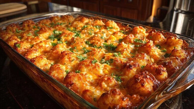 Veggie-Packed Tater Tot Casserole
