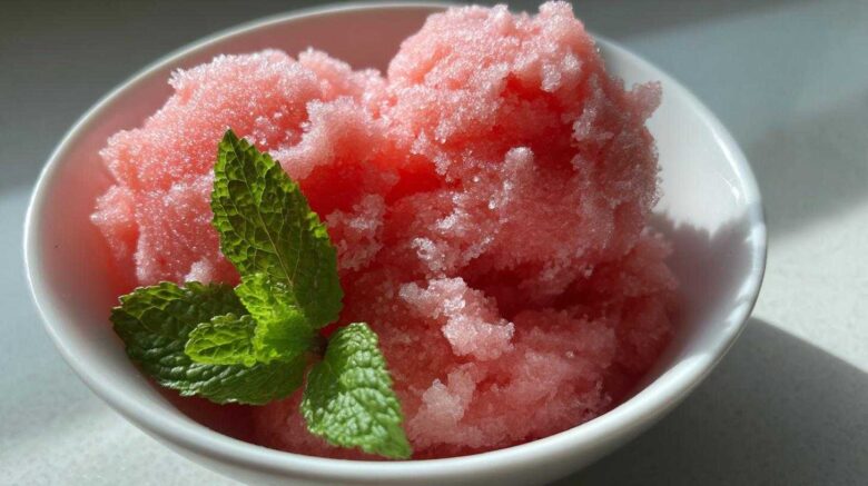Watermelon Mint Sorbet