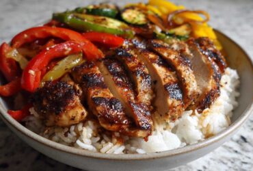 Zesty Lime Grilled Chicken Fajita Bowls